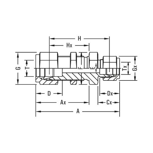 Bulkhead Reducing Union Tube Fittings Manufacturer and supplier in Dubai UAE, GV-11-BRU