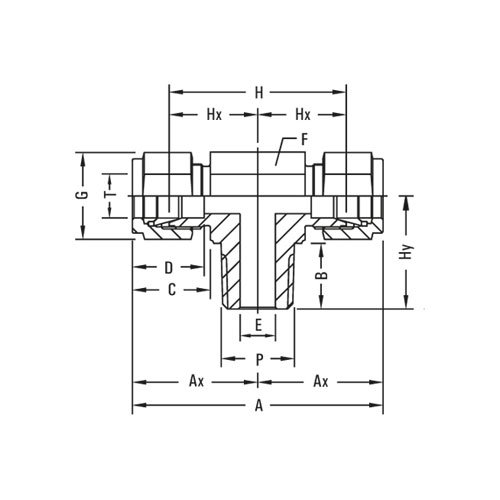 Male Branch Tee Tube Fittings Manufacturer and supplier in Dubai UAE
