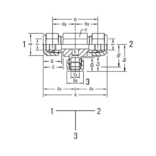 Reducing Union Tee Tube Fittings Manufacturer and supplier in Dubai UAE